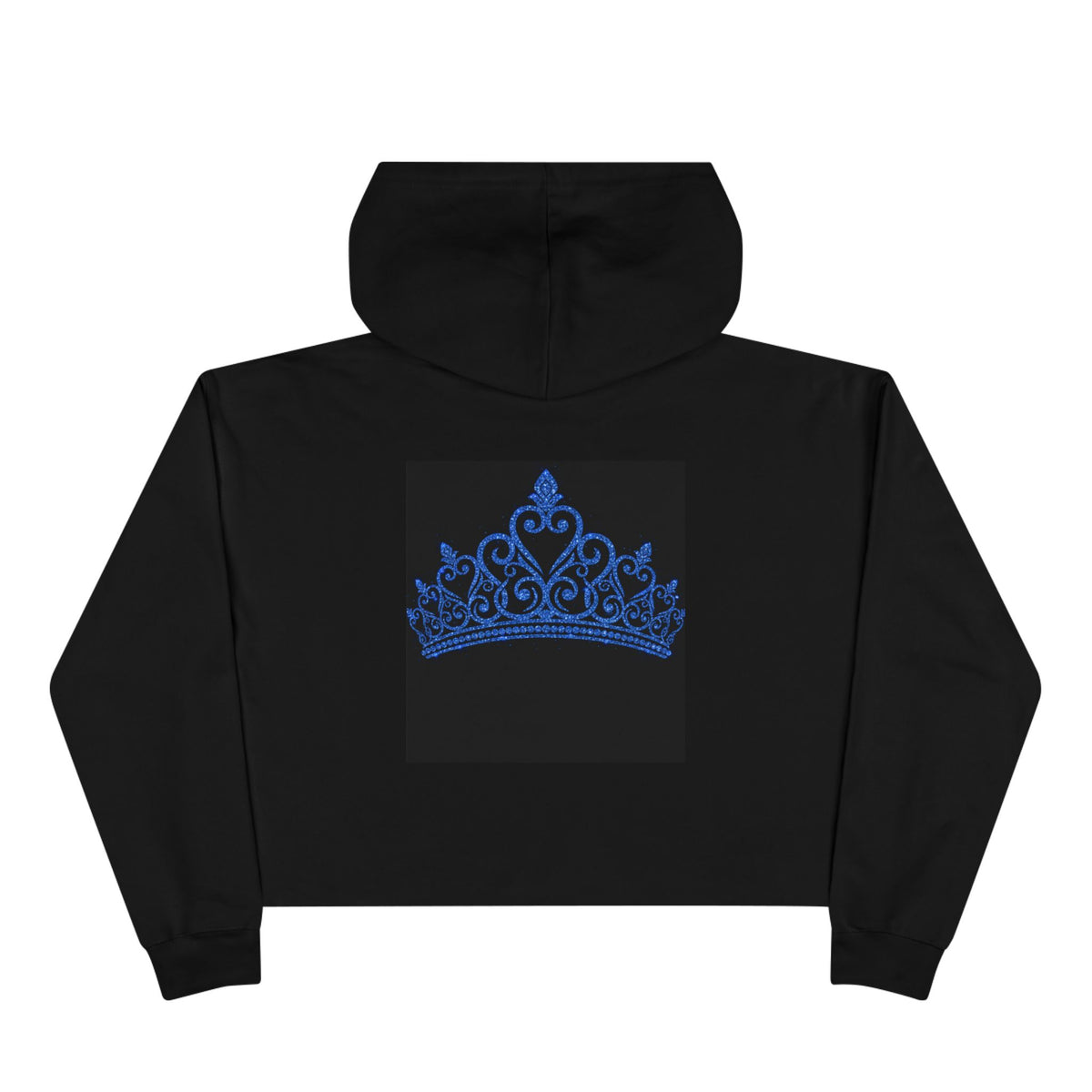 Copy of Passenger Princess Crop Hoodie — Blue Tiara Graphic Cropped Hoodie