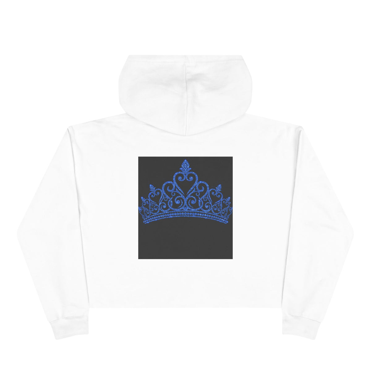 Copy of Passenger Princess Crop Hoodie — Blue Tiara Graphic Cropped Hoodie